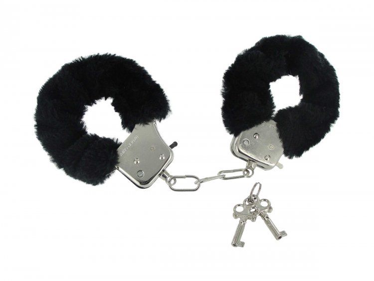 Frisky | Fur Handcuffs Caught In Candy - Black
