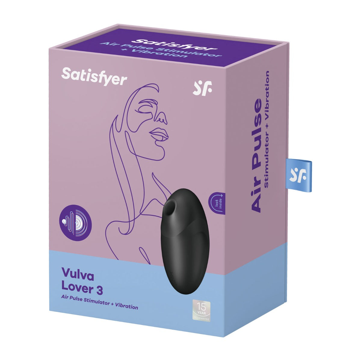 Clitoral Stimulation Satisfyer | Vulva Lover 3 - Black    | Awaken My Sexuality