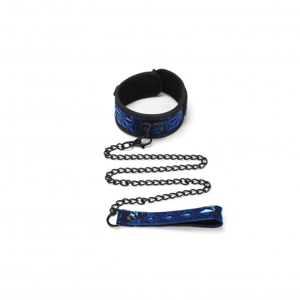 Collars And Leashes WhipSMART | Diamond Collection Collar and Leash - Blue    | Awaken My Sexuality